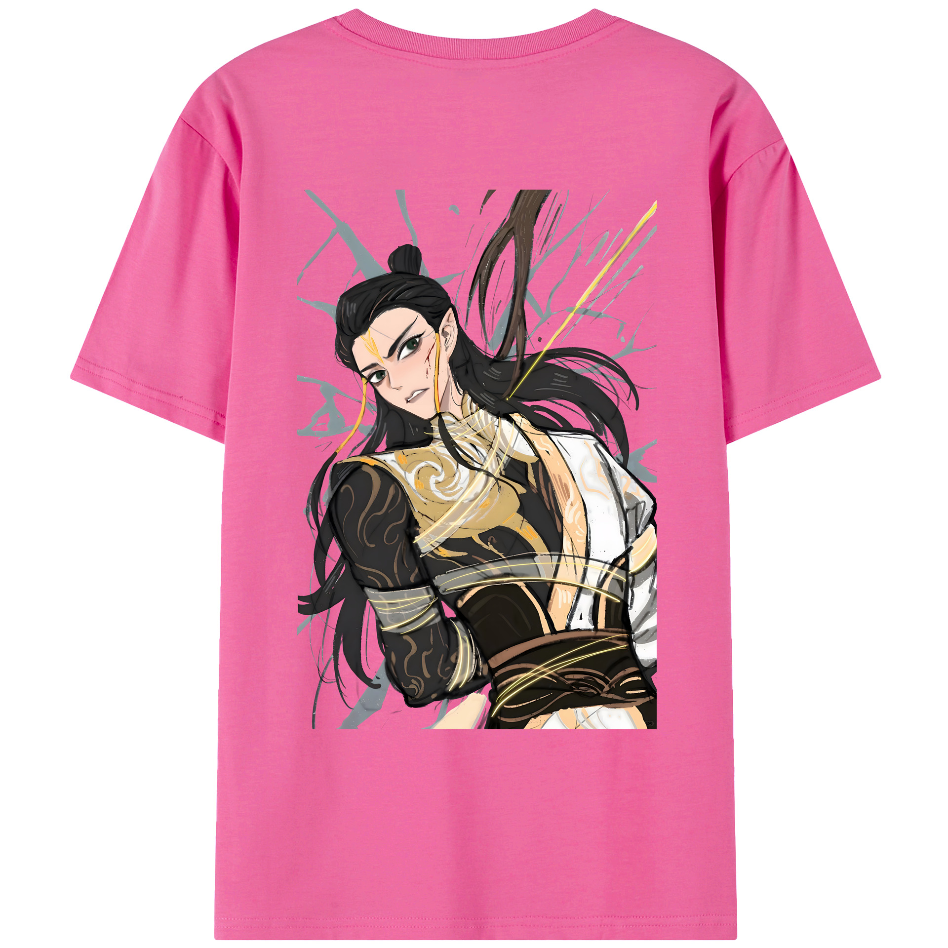 （画像用） Ne Zha 2 ナタ 魔童の大暴れ レディース半袖Tシャツ(バックプリント)